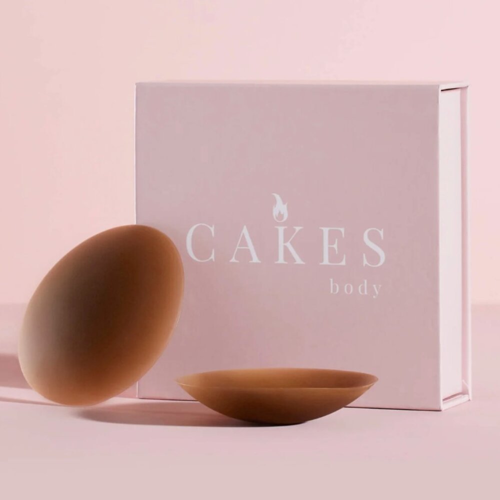 NEW IN BOX!!! Dark Skin Nipple Covers CAKES BODY, Sz B-DD